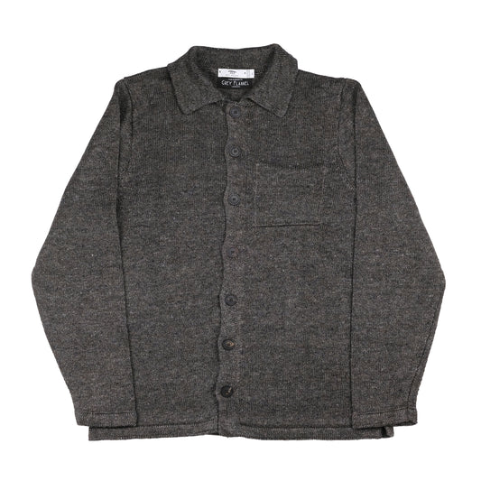 Charcoal Linen Shirt Jacket