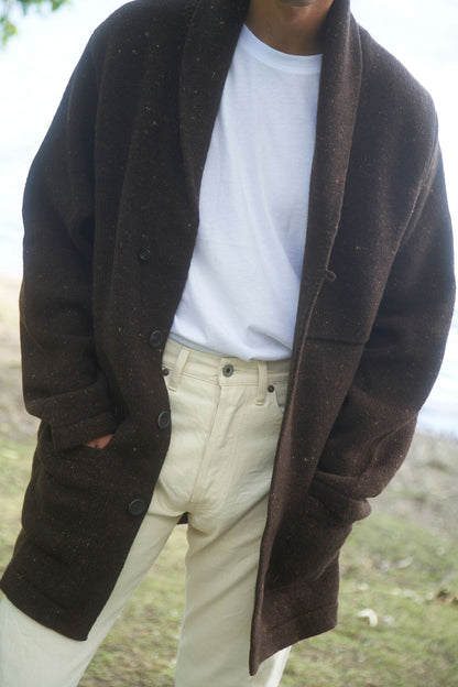 Coffee Shawl Collar Car Coat