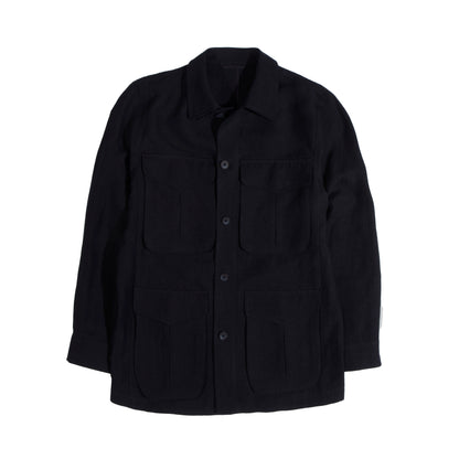 Ink Irish Linen Safari Field Jacket