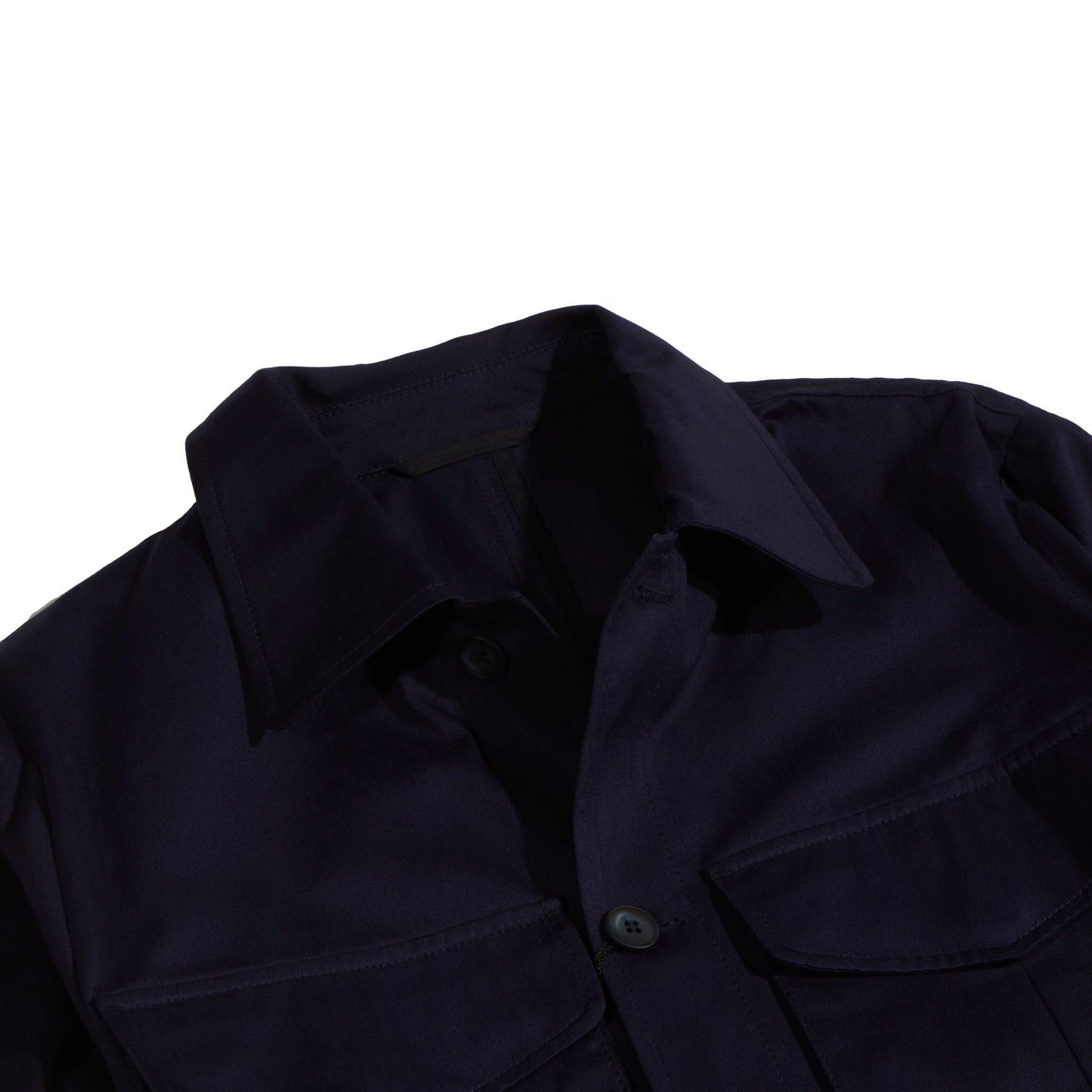 Indigo Cotton Safari Field Jacket