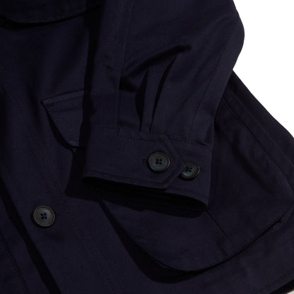 Indigo Cotton Safari Field Jacket