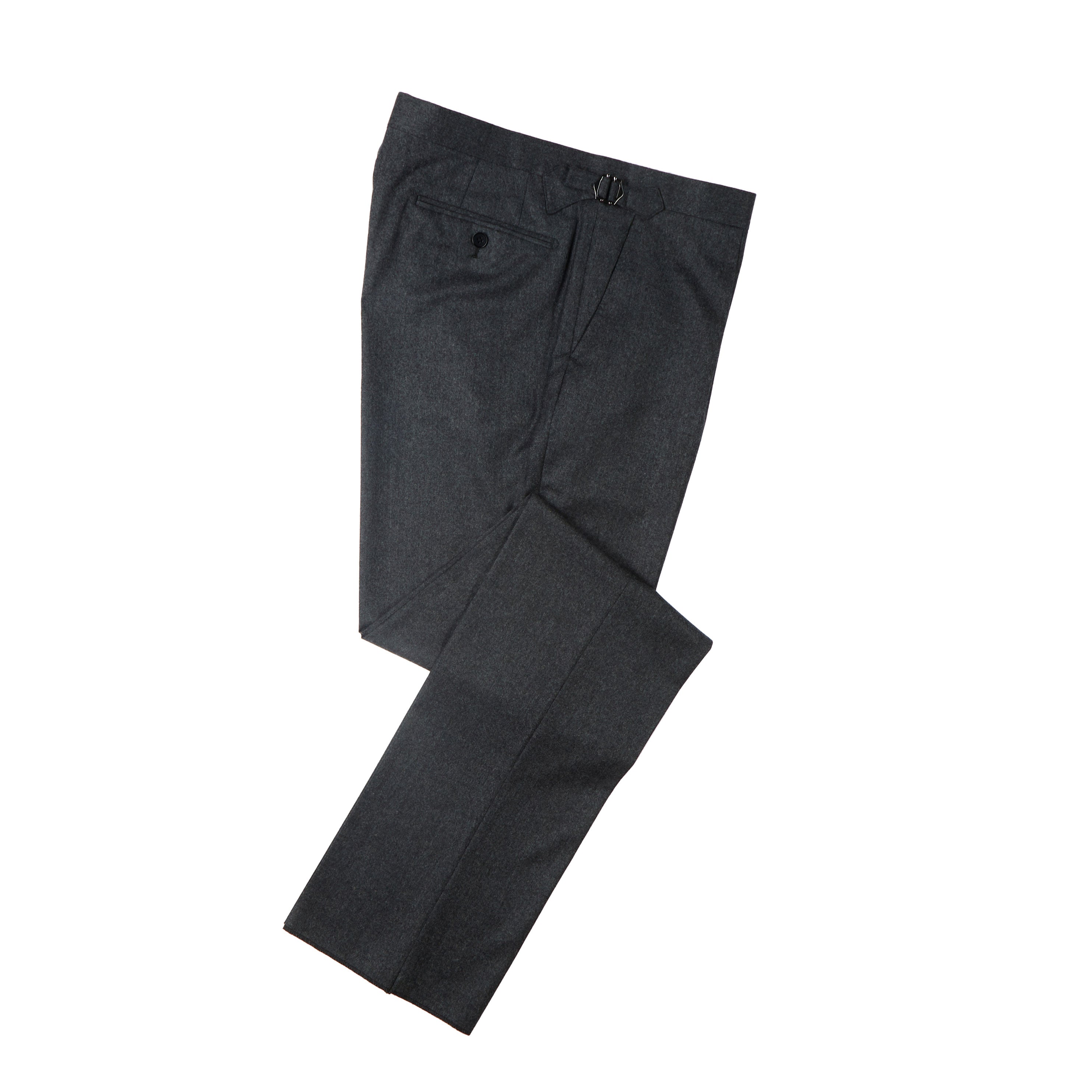 Trousers - Light-grey flannel – Maximilian Mogg