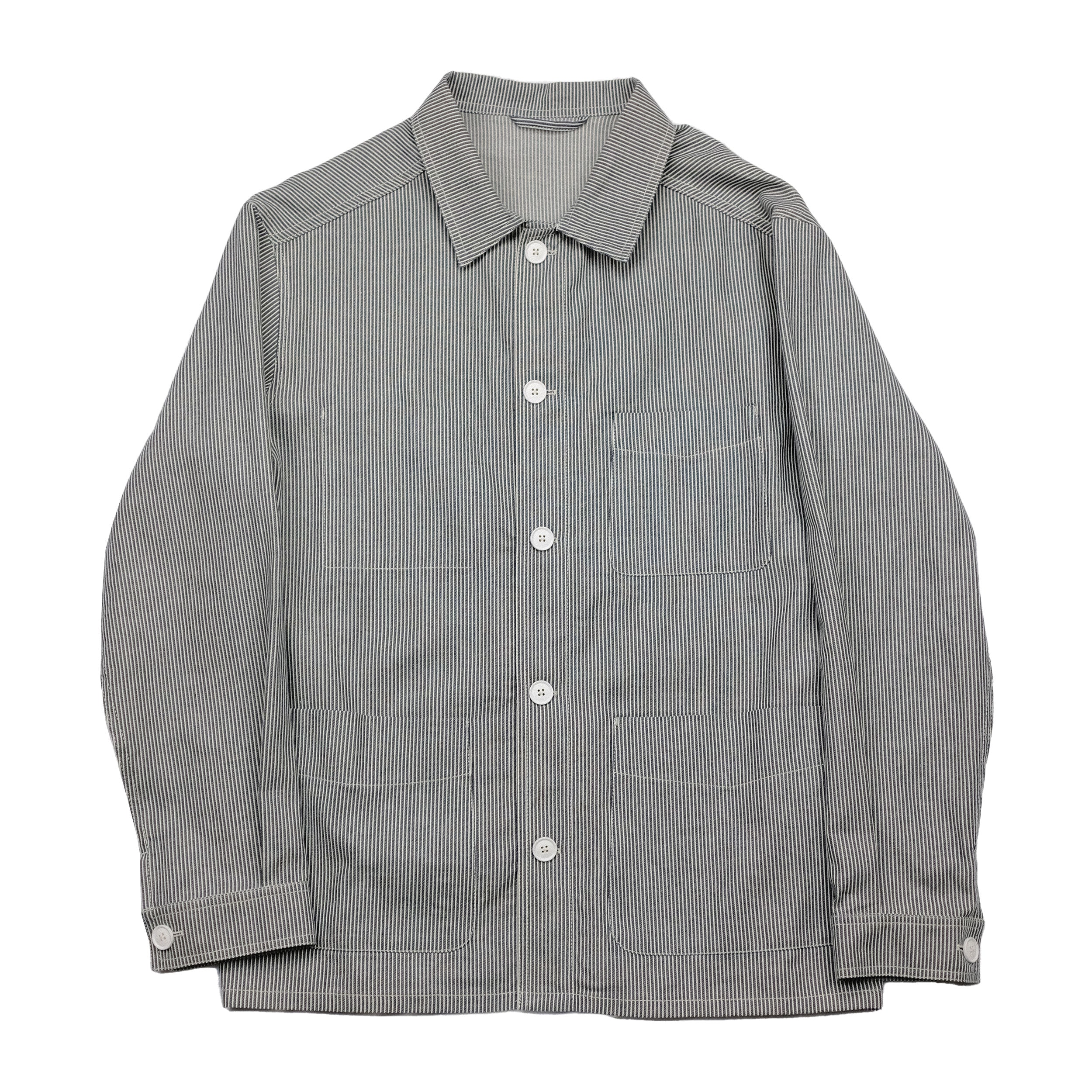 Grey Flannel - Hickory Stripe Chore Jacket