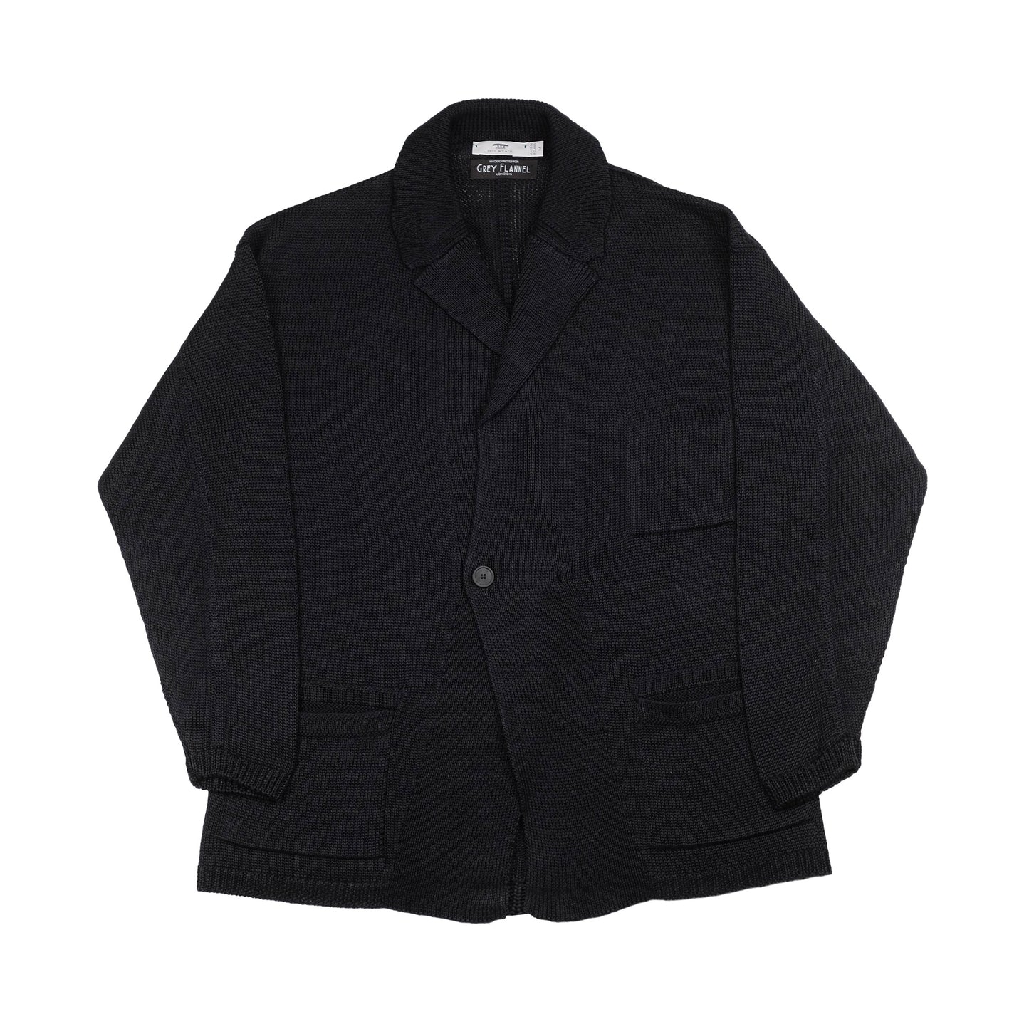 Black Linen Relax Jacket