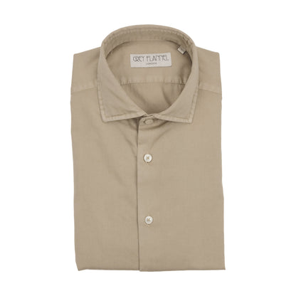 Khaki Garment Dyed Twill Shirt