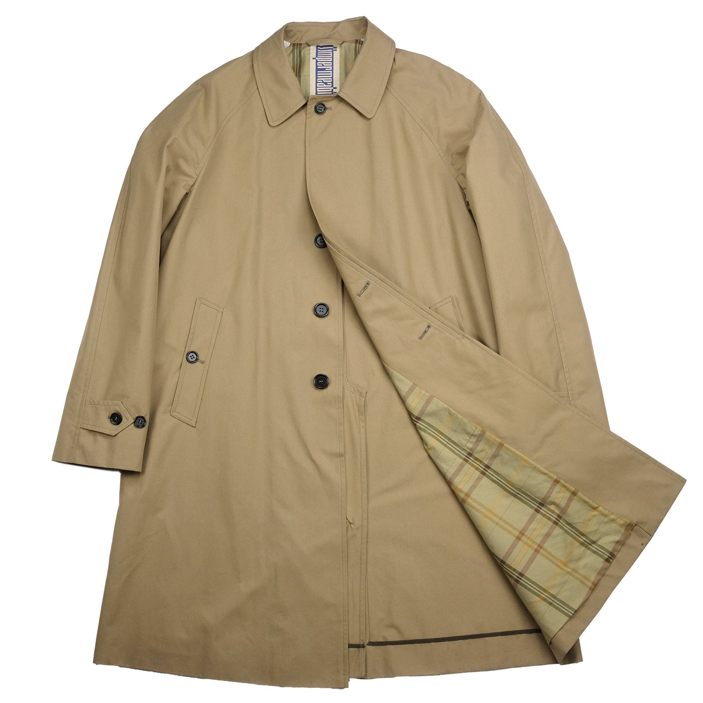 Khaki Raglan Overcoat