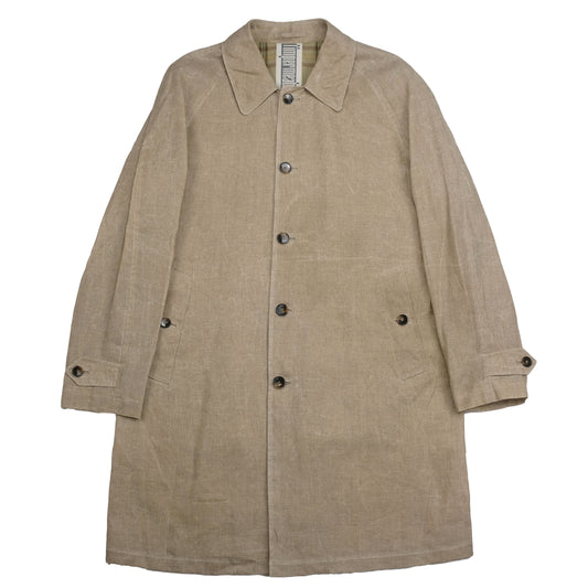 Linen Raglan Overcoat