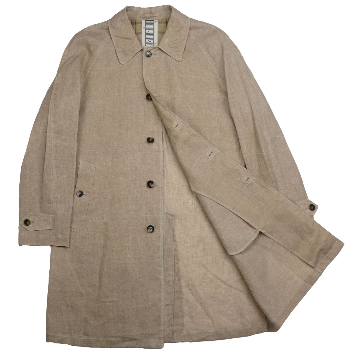 Linen Raglan Overcoat