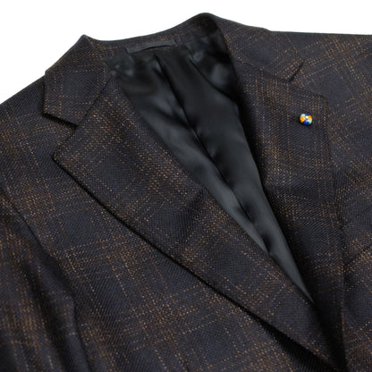 Navy Subtle Check Blazer / Natural Soft