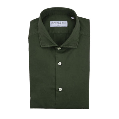 Olive Drab Garment Dyed Twill Shirt