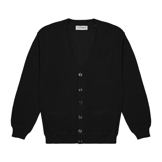 Black Alpaca Cardigan